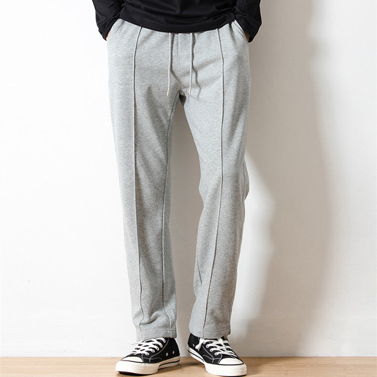 Loose Drooping Cotton Terry Knitted Track Sweatpants