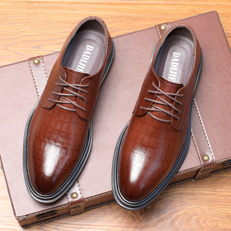 Autumn New British Men's Casual Business Leather Shoes Plus Sizes