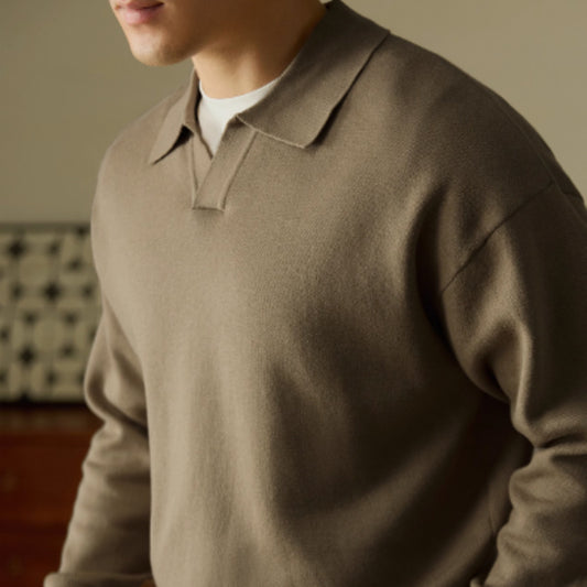 High-grade V-neck Sweater Pullover