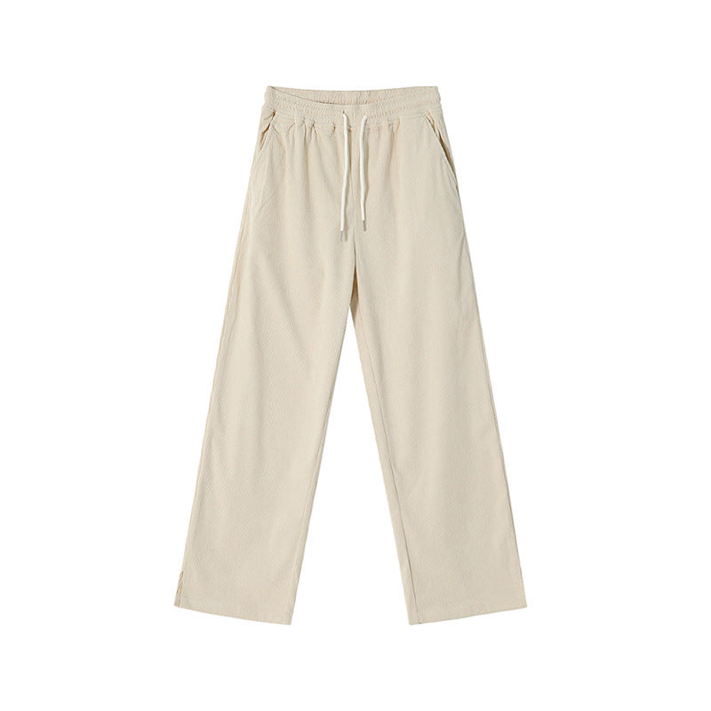 Men's Autumn And Winter Corduroy Straight Leg Pants