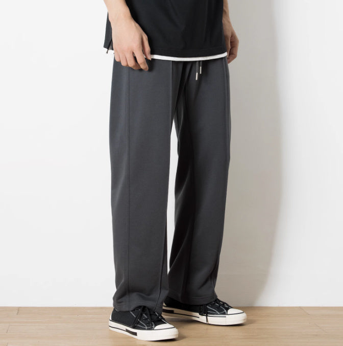 Loose Drooping Cotton Terry Knitted Track Sweatpants