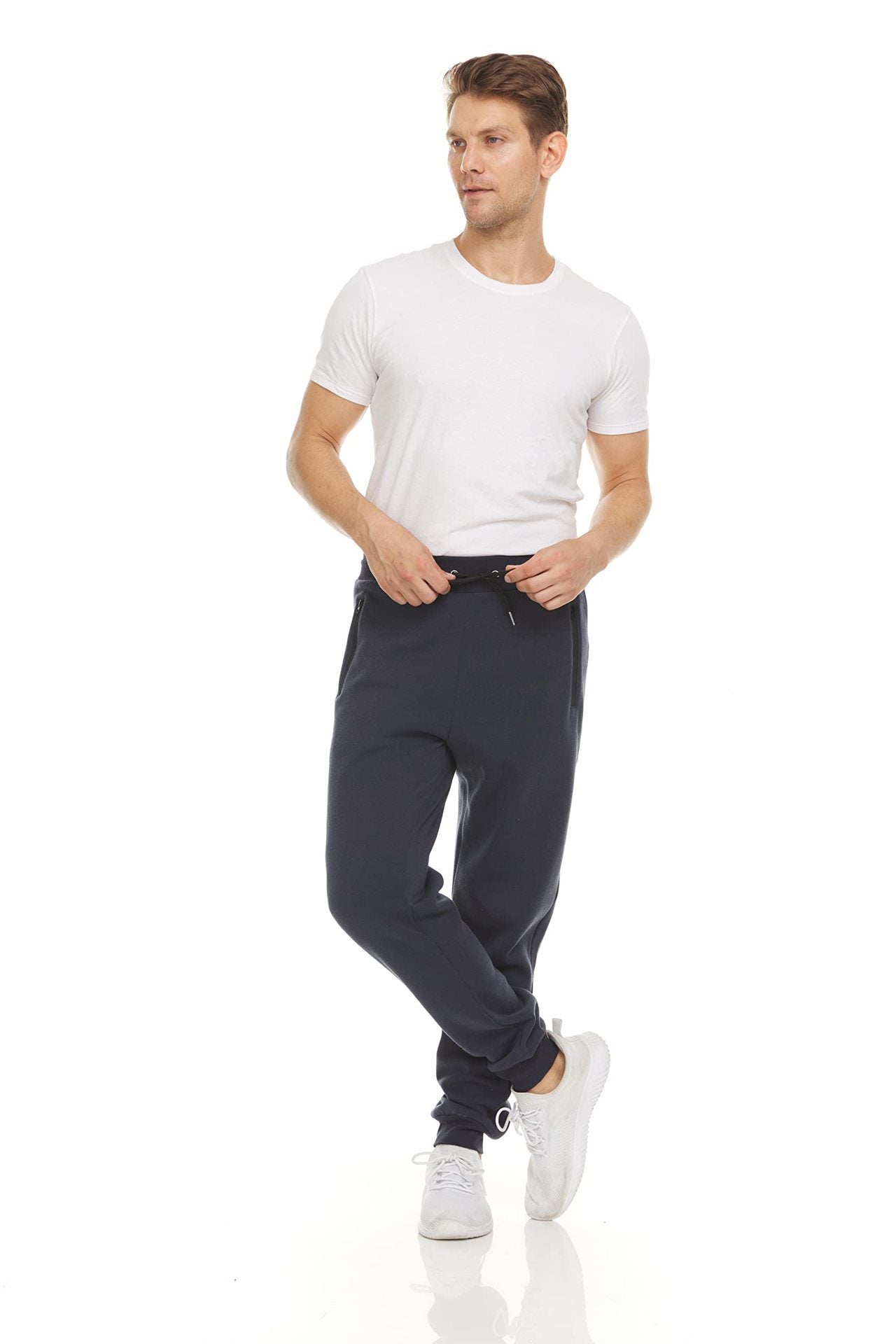 Sports Casual Zipper Ankle-tied Feet Running Trousers