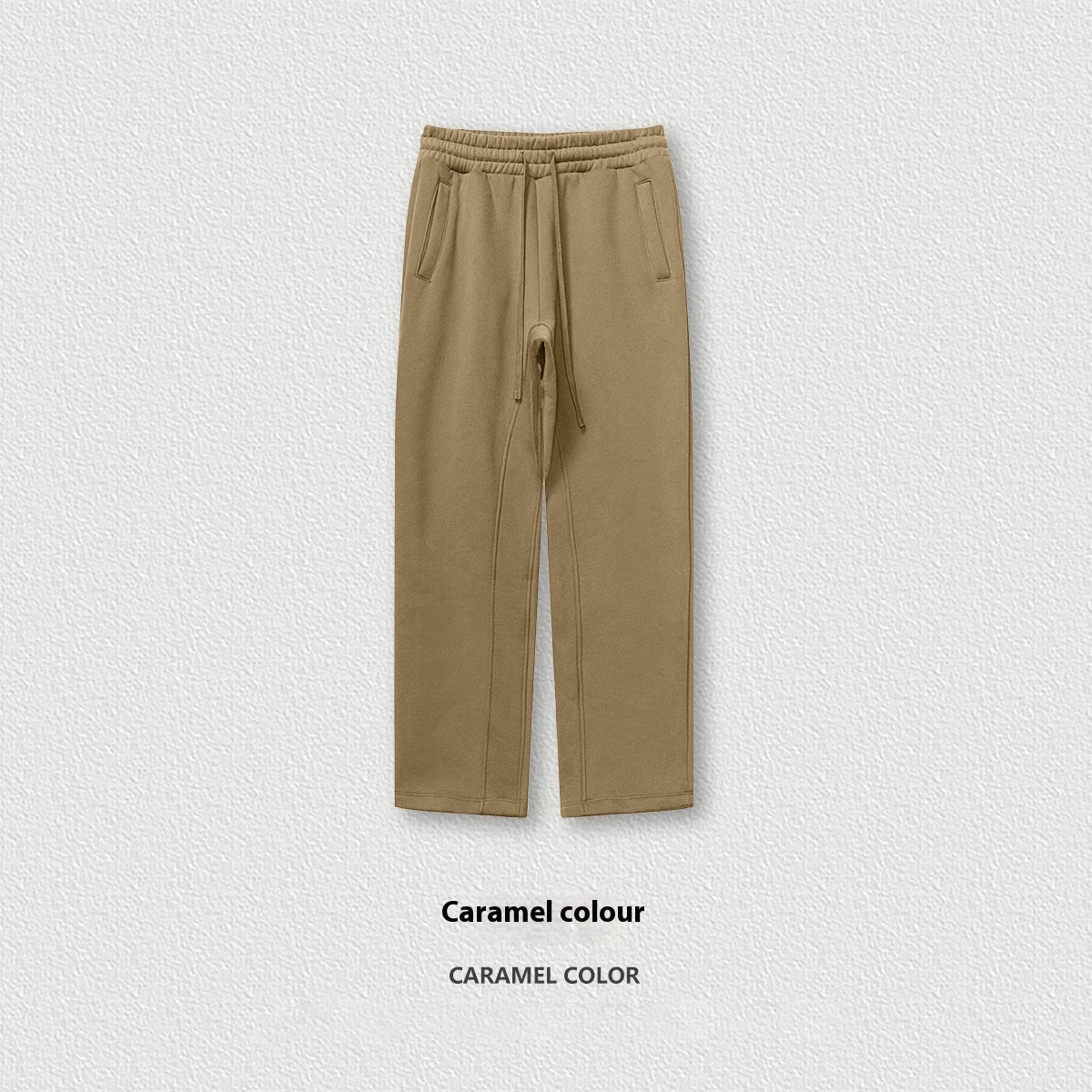 Solid Color Loose Track Thickened Casual Pants