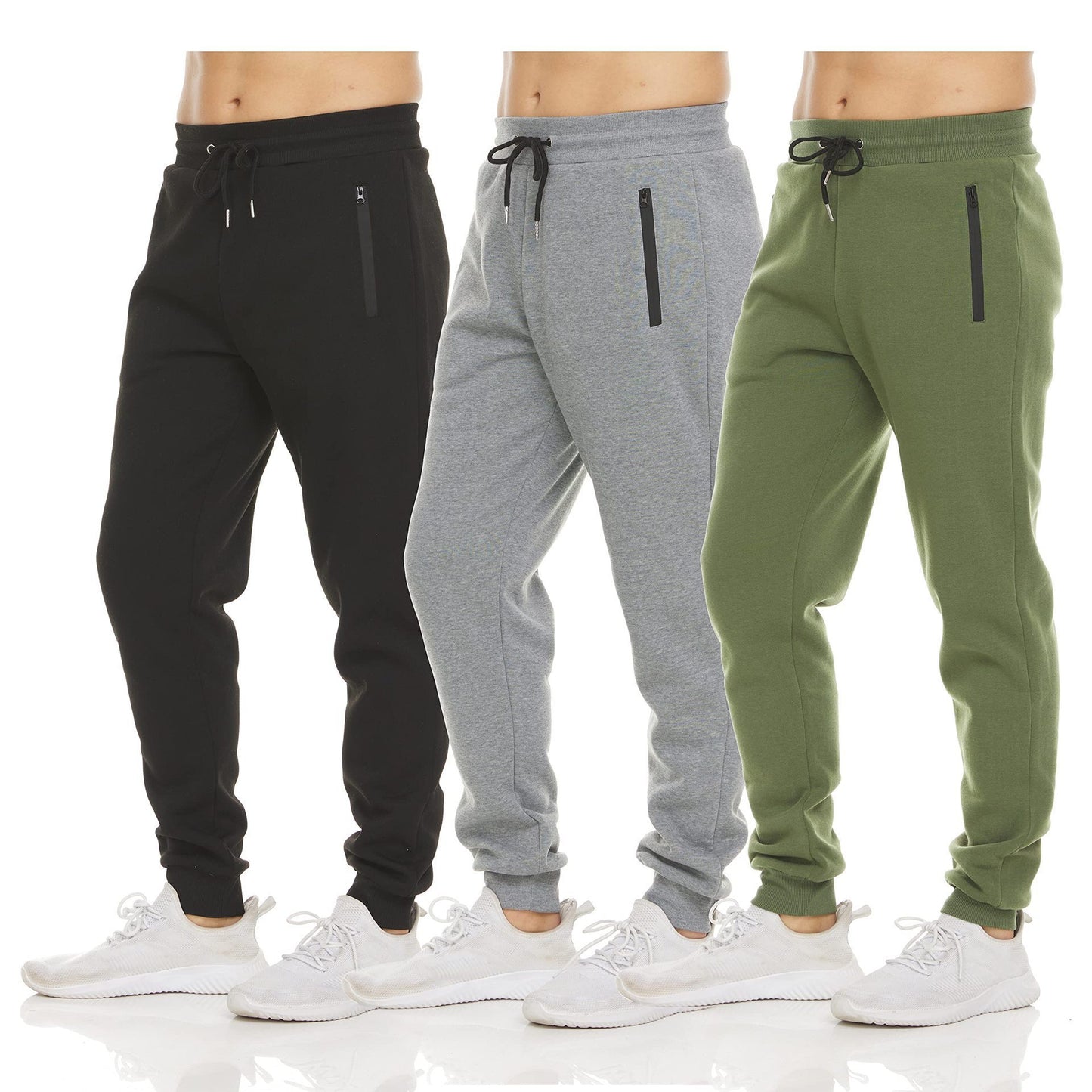 Sports Casual Zipper Ankle-tied Feet Running Trousers