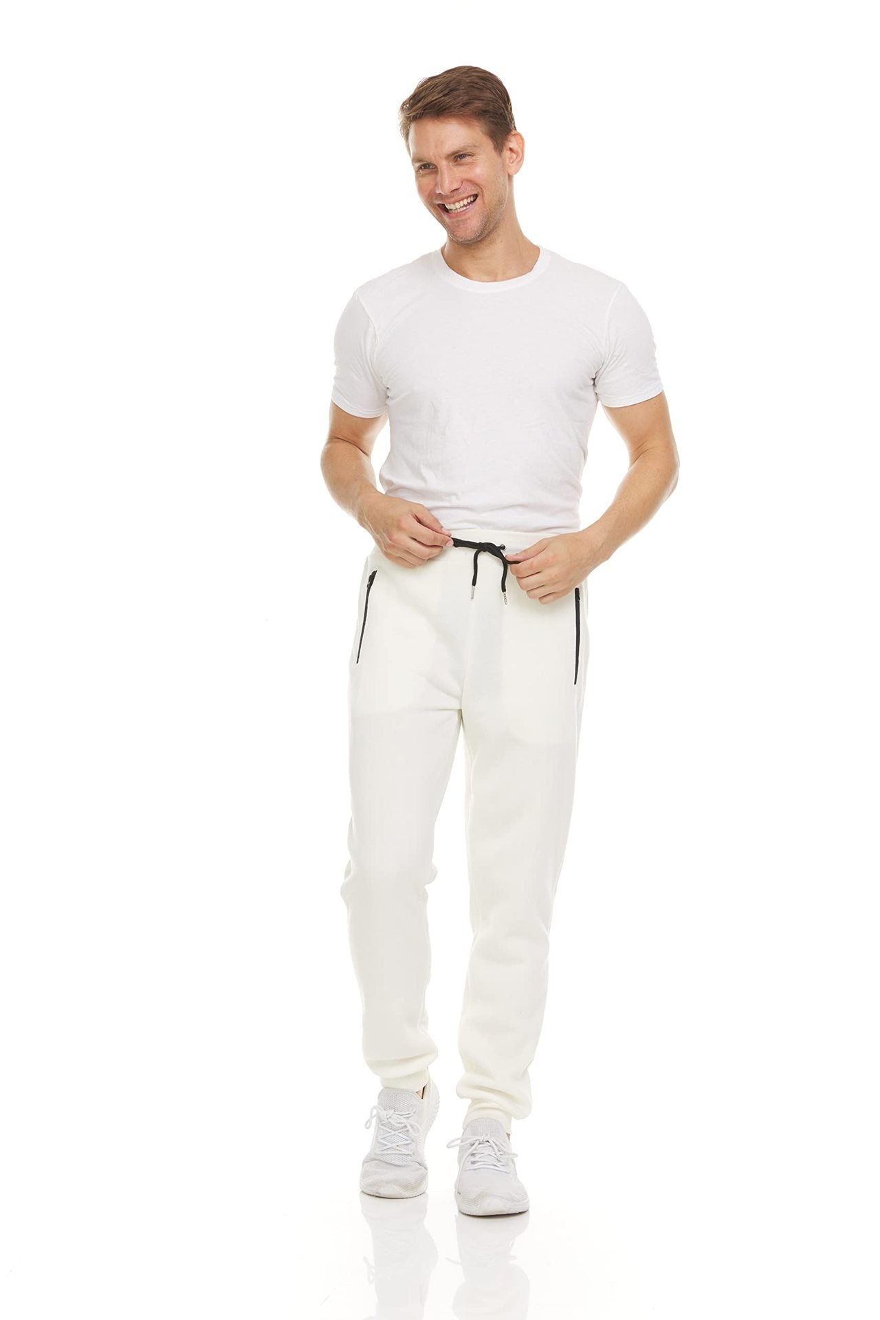 Sports Casual Zipper Ankle-tied Feet Running Trousers