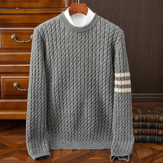 Knitwear Round Neck Loose Thick Twist