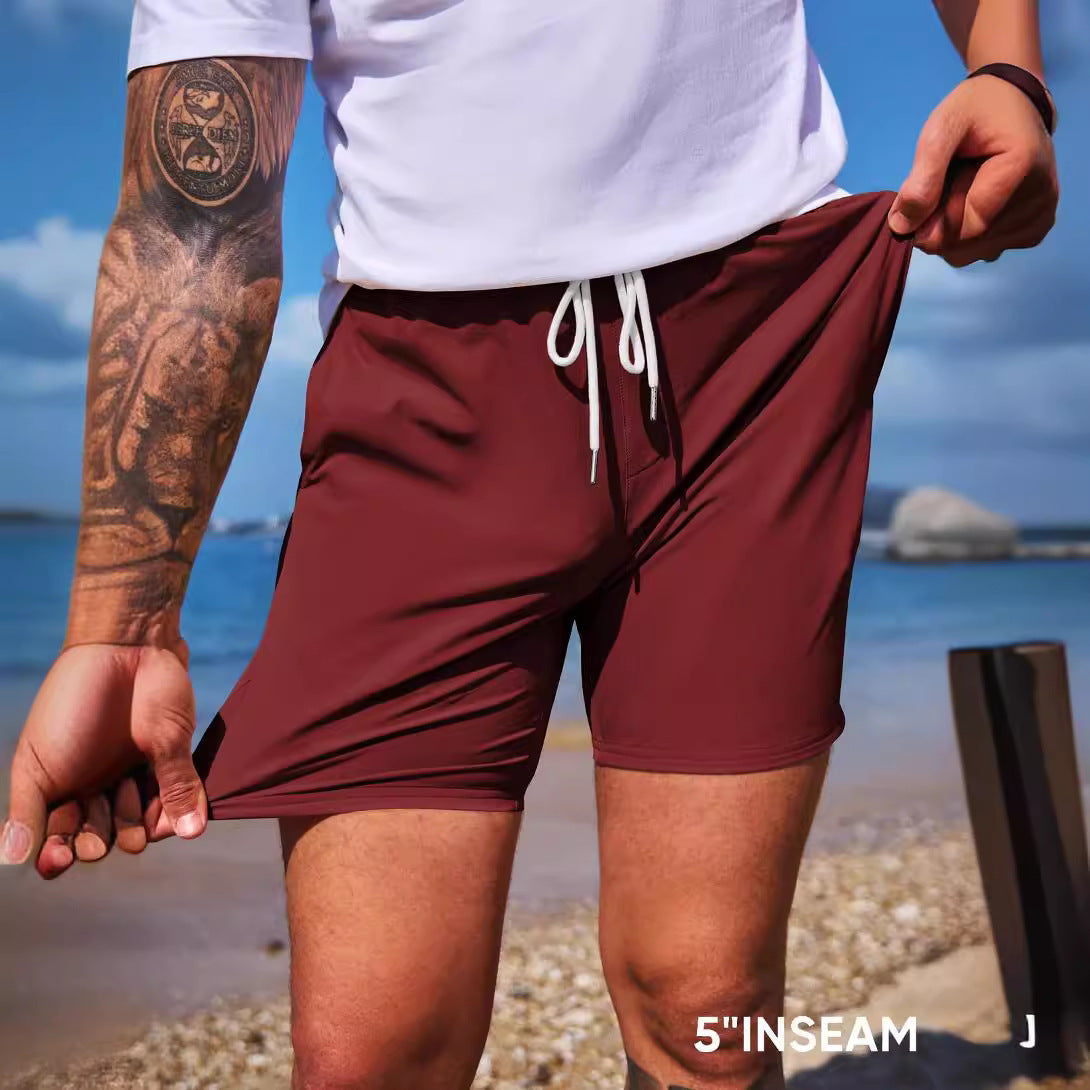 Men's Casual Shorts Printed Drawstring Elastic