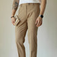 Slim Fit Elastic Straight Trousers