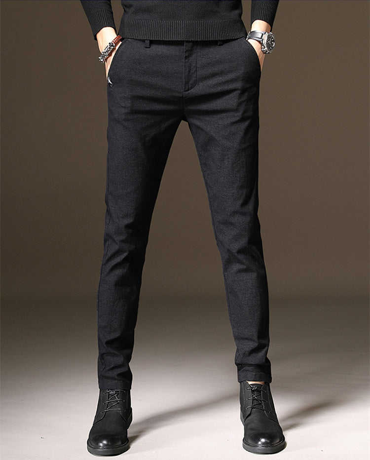 Slim Fit Elastic Pencil Pants