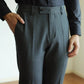 Slim Fit Elastic Straight Trousers