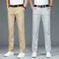 Summer Ice Silk Casual Pants Straight Loose Business for Men