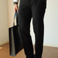 Slim Fit Elastic Straight Trousers