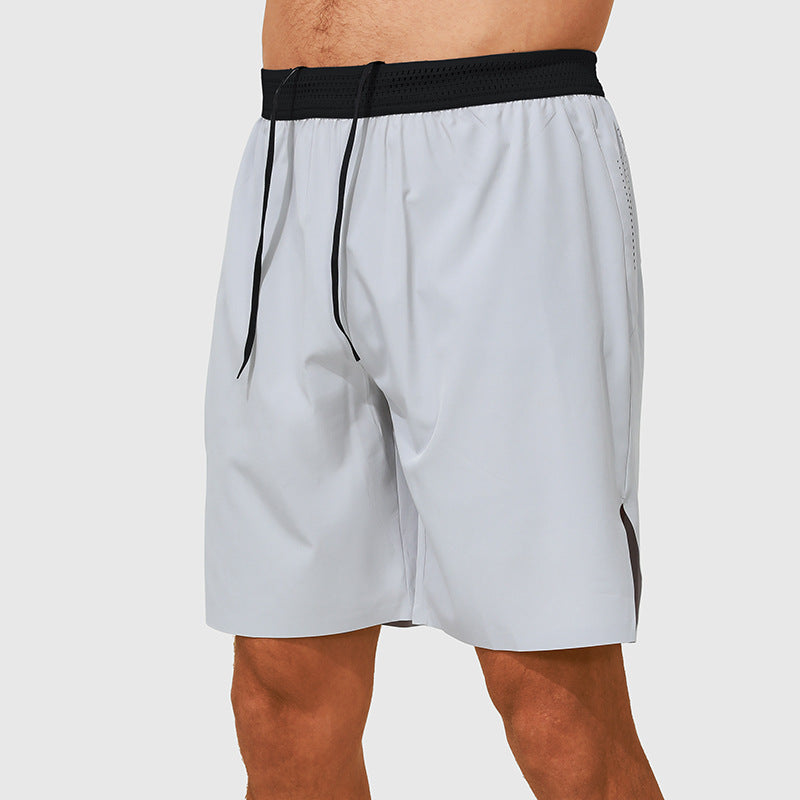 Running Shorts Back Waist Zipper Phone Pocket