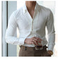 Autumn Italian Collar Men's Shirt