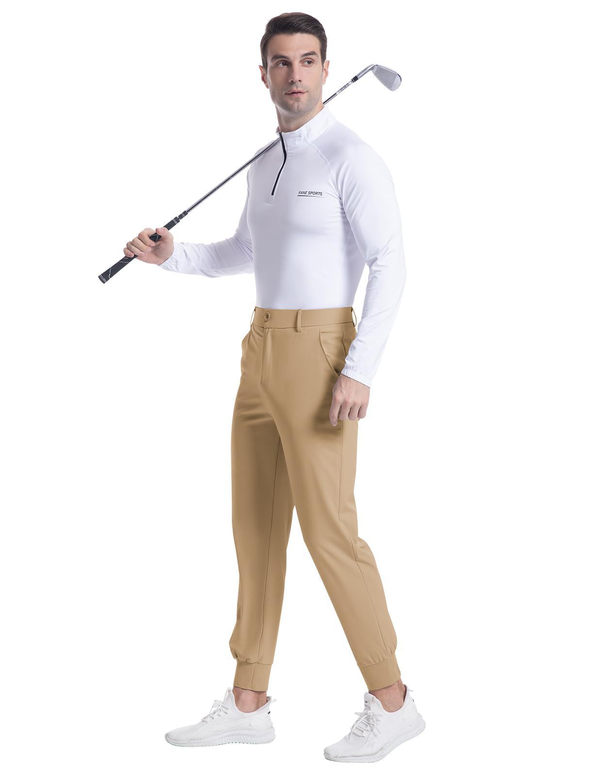 Stretch Golf Jogging Pocket Slim Trousers