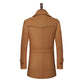 Luxury Woolen Coat Double Collar Standardl Zipper Coat Jacket