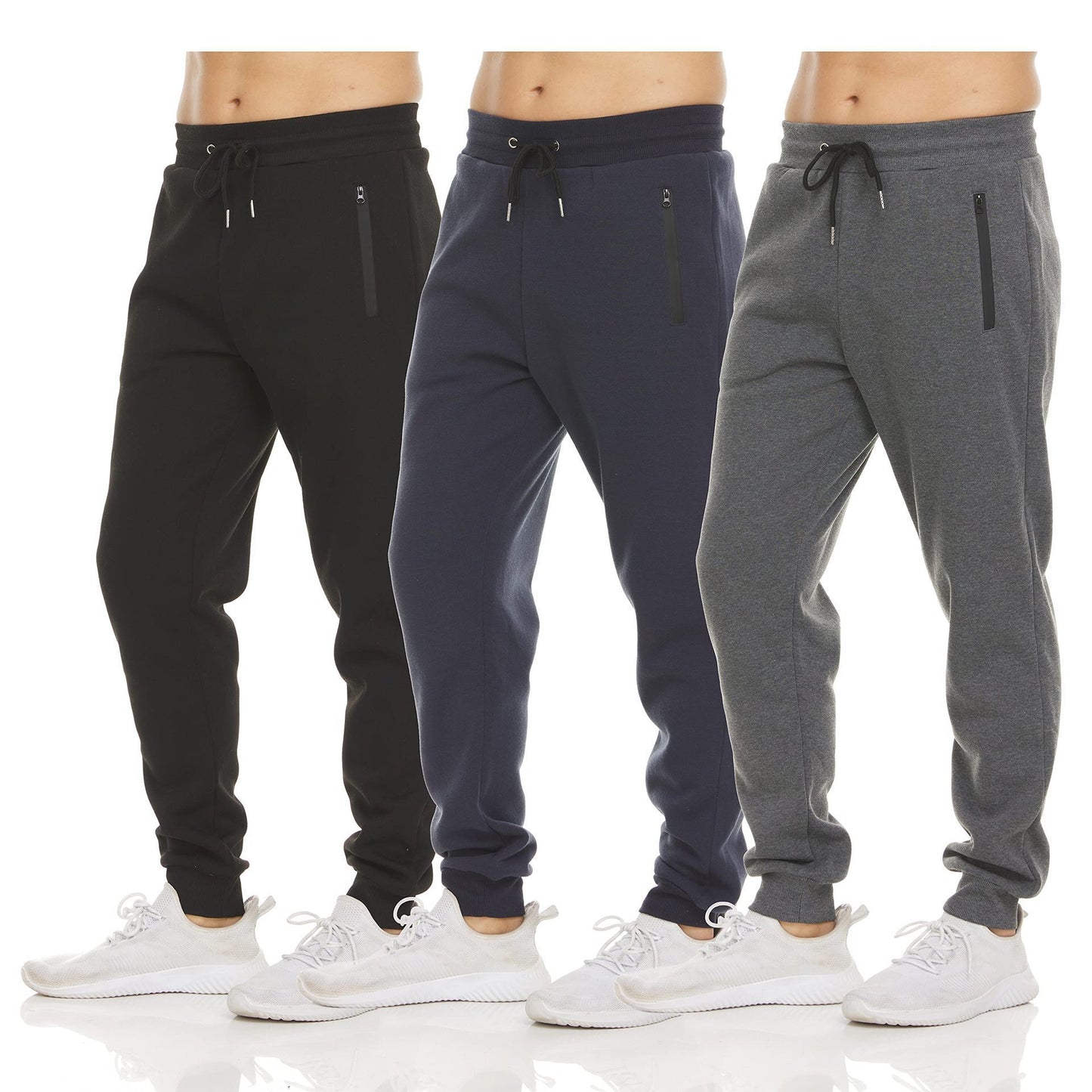 Sports Casual Zipper Ankle-tied Feet Running Trousers