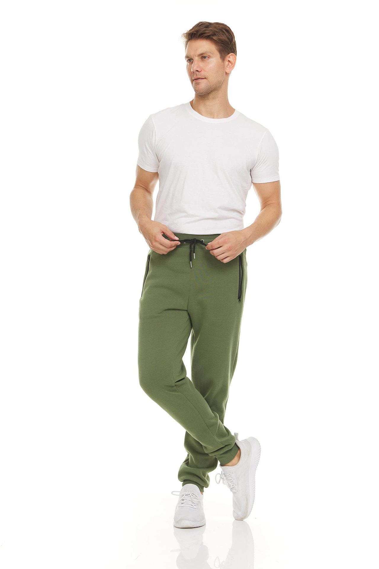 Sports Casual Zipper Ankle-tied Feet Running Trousers